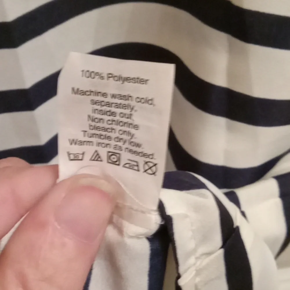 J. CREW STRIPED BLOUSE SIZE 14 - Picture 3 of 3